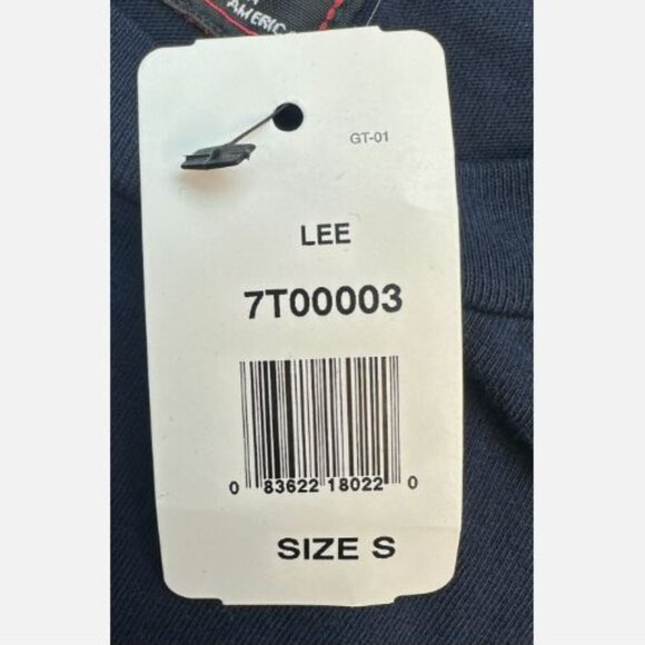 Lee Storm Rider Made in USA T- Shirt Tee Cotton Men's Size S Dark Navy New - Picture 5 of 8